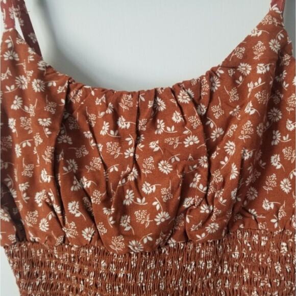 Women’s  Boho Crop Tank Top Brown size Medium - Picture 3 of 6